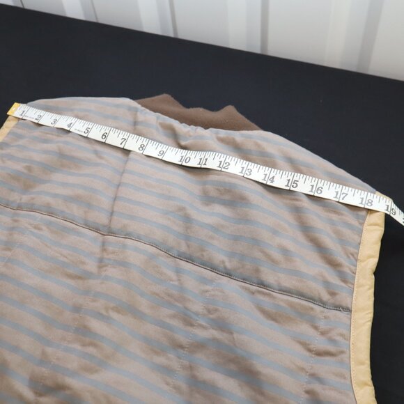 Crooks and Castles Mens Reversible Insulated Vest Blue Gray Tan Size XL Cotton - Picture 11 of 12